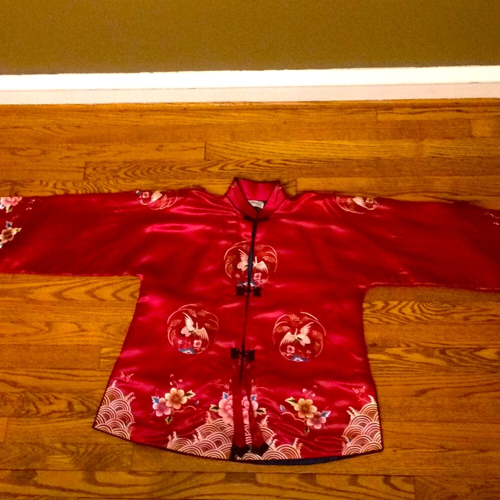 Hand Embroidered Silk Jacket - Picture 7 of 7